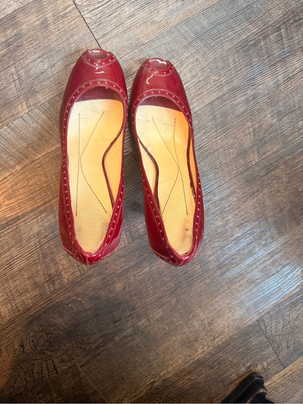 kate spade Red Patent Leather Ballet Flats